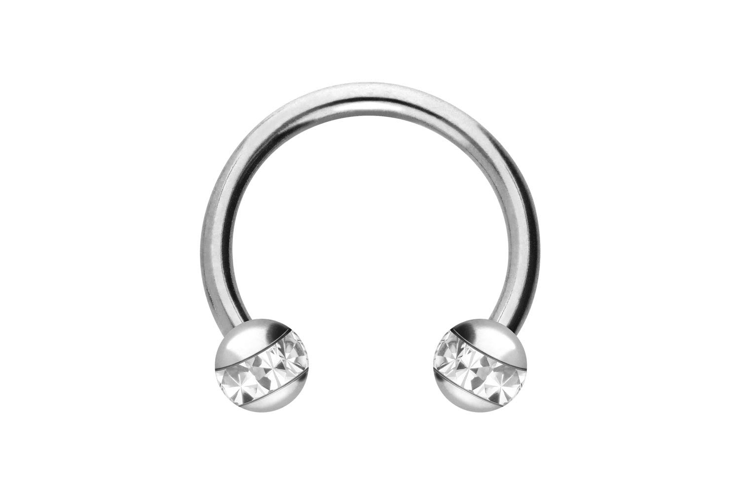 Titan Hufeisenring Piercing EPOXY-RING-KUGELN